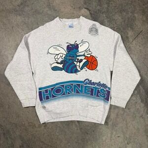 Vintage 90s NBA Charlotte Hornets Basketball Crewneck